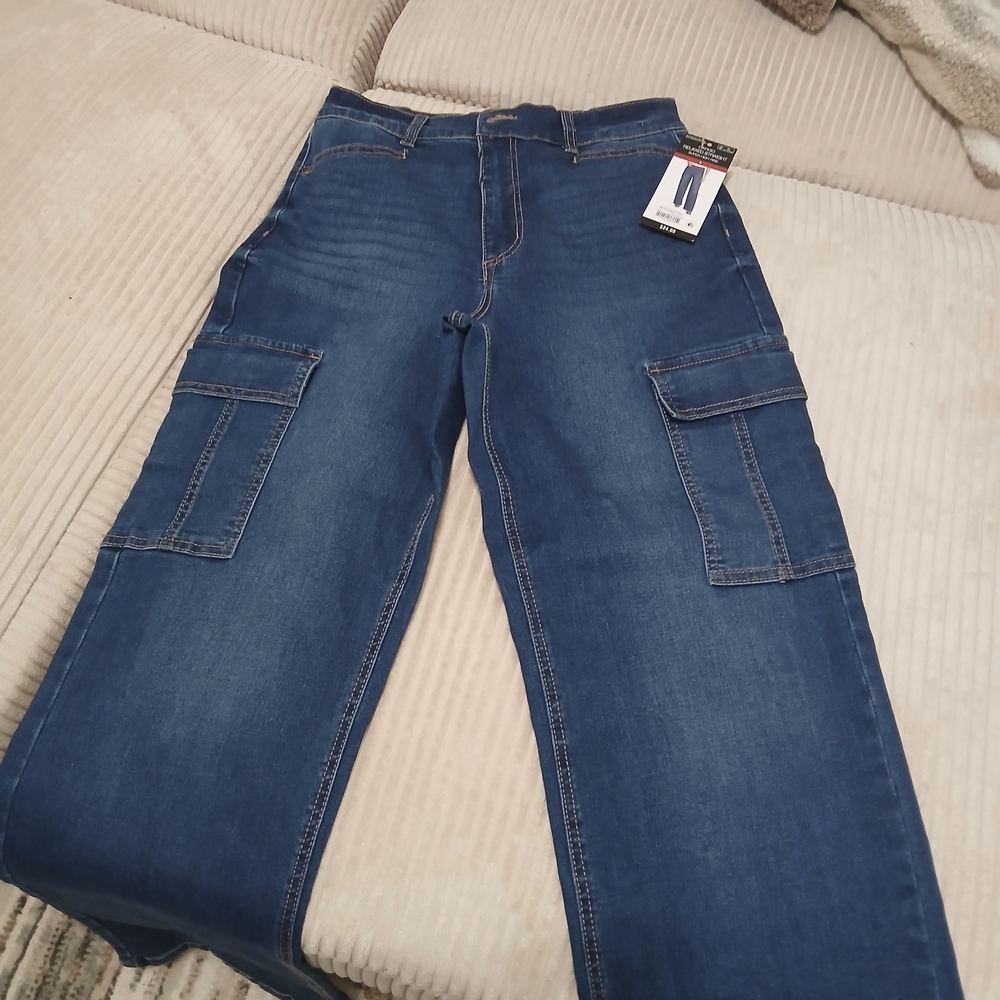 Sofia by Sofia Vergara Women's Blue Straight Leg Jeans